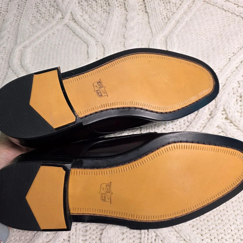 VTG NEVER‎ WORN Cole Haan Cap Toe Oxford Burgundy Leather Shoes Loafers Mens 9 D
